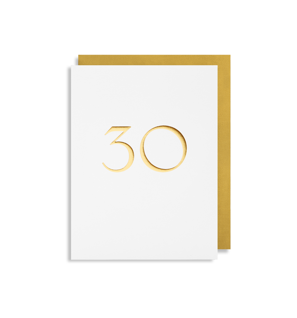 Age 30 Trafalgar Milestone Mini Card