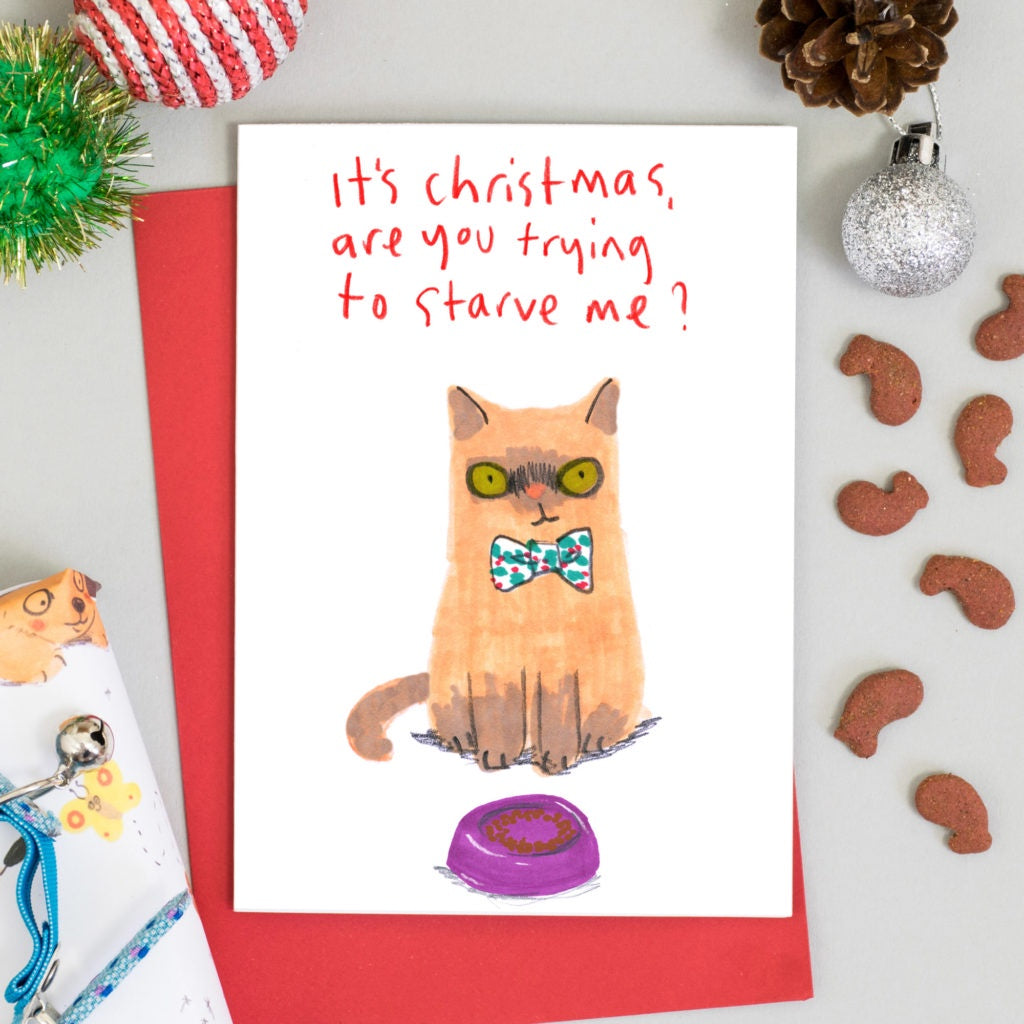 It’s Christmas Are You Trying to Starve Me Card
