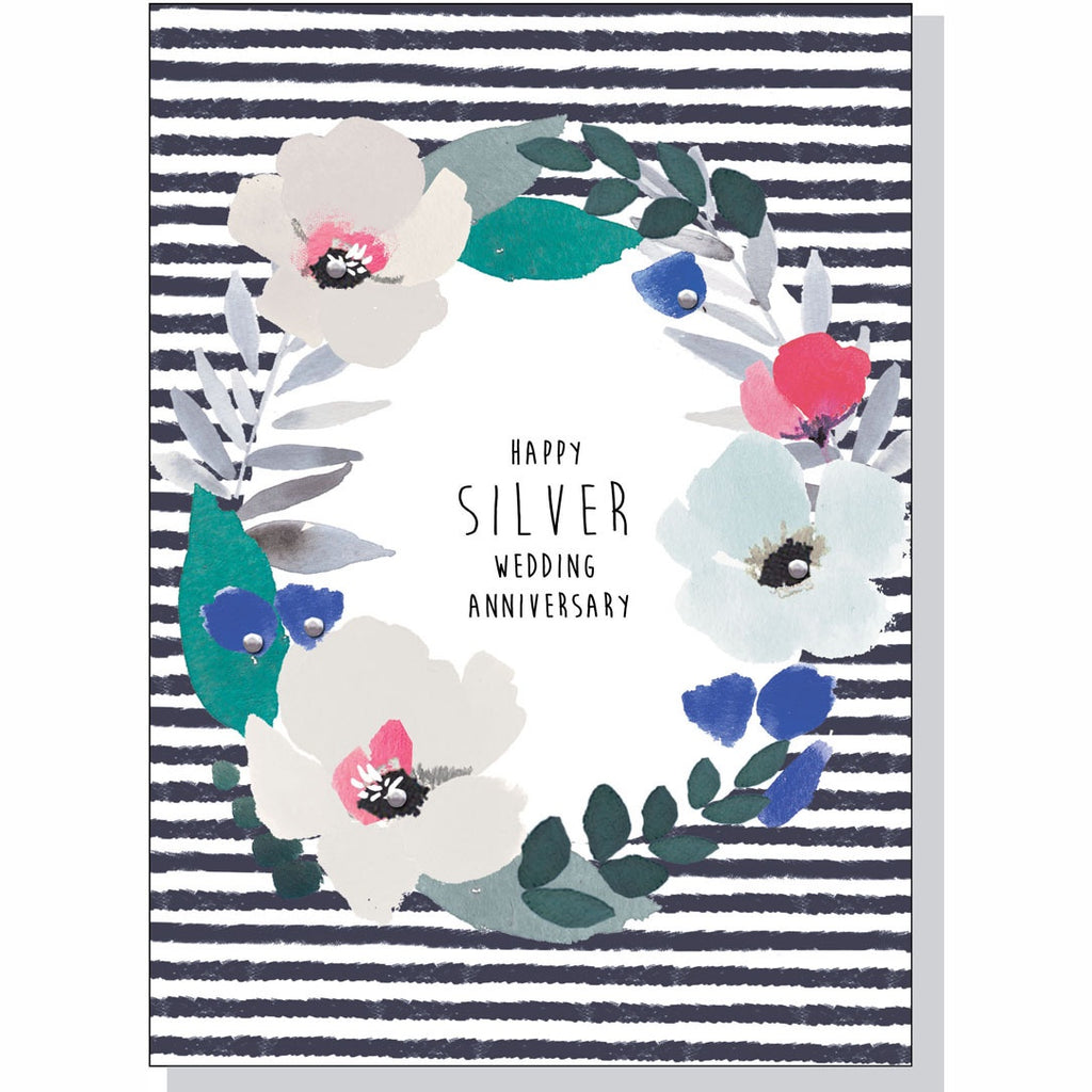 Anniversary Card - Silver Wedding