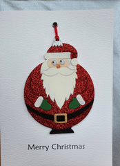 Santa Bauble Christmas Card