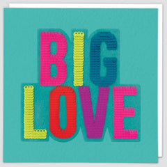 Big Love Sequin Patch Card