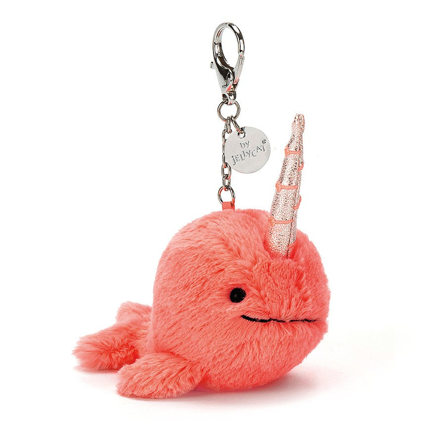 Narwhal Coral Bag Charm