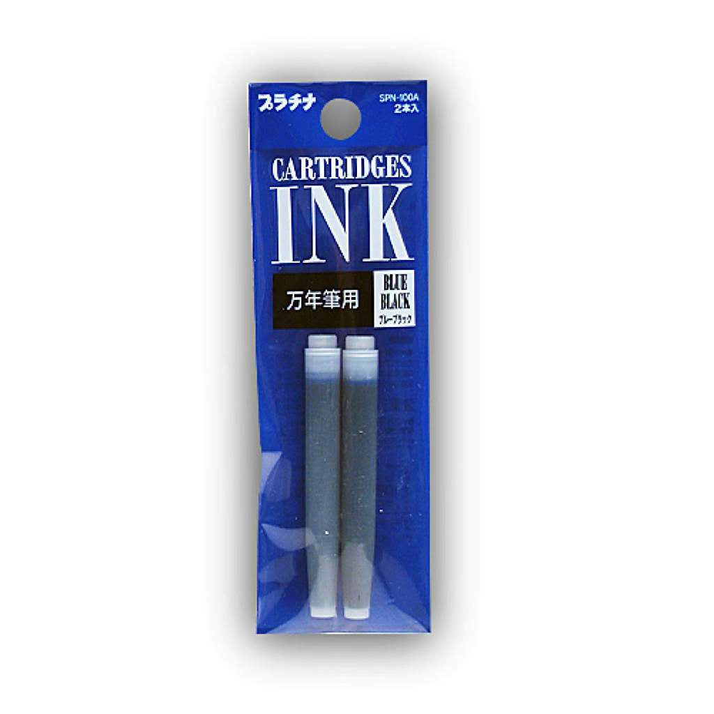 Platinum Ink Cartridges 2 Pack Black Blue