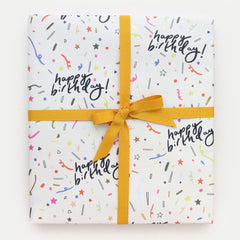 Birthday Confetti Sheet Wrap