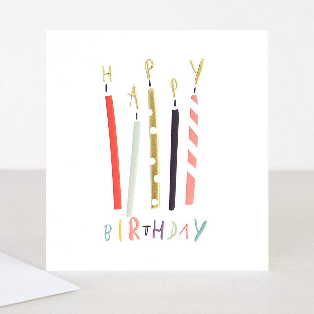 Birthday Candles Happy Birthday Card