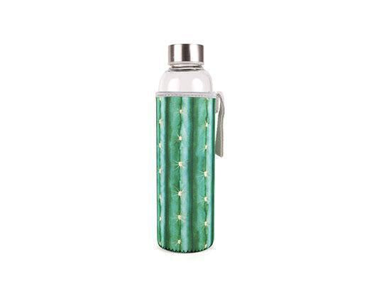 Cactus Glass Bottle With Sleeve