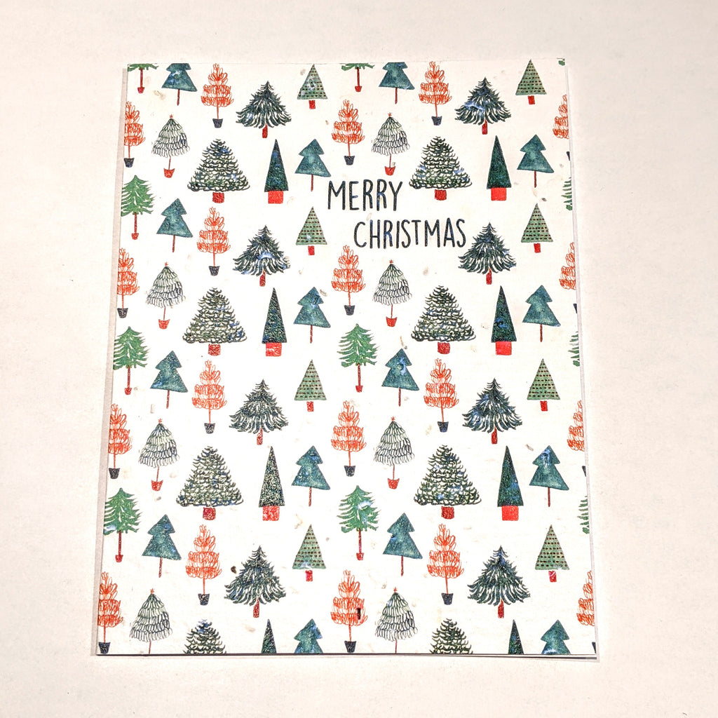 Merry Christmas Pattern Seed Card