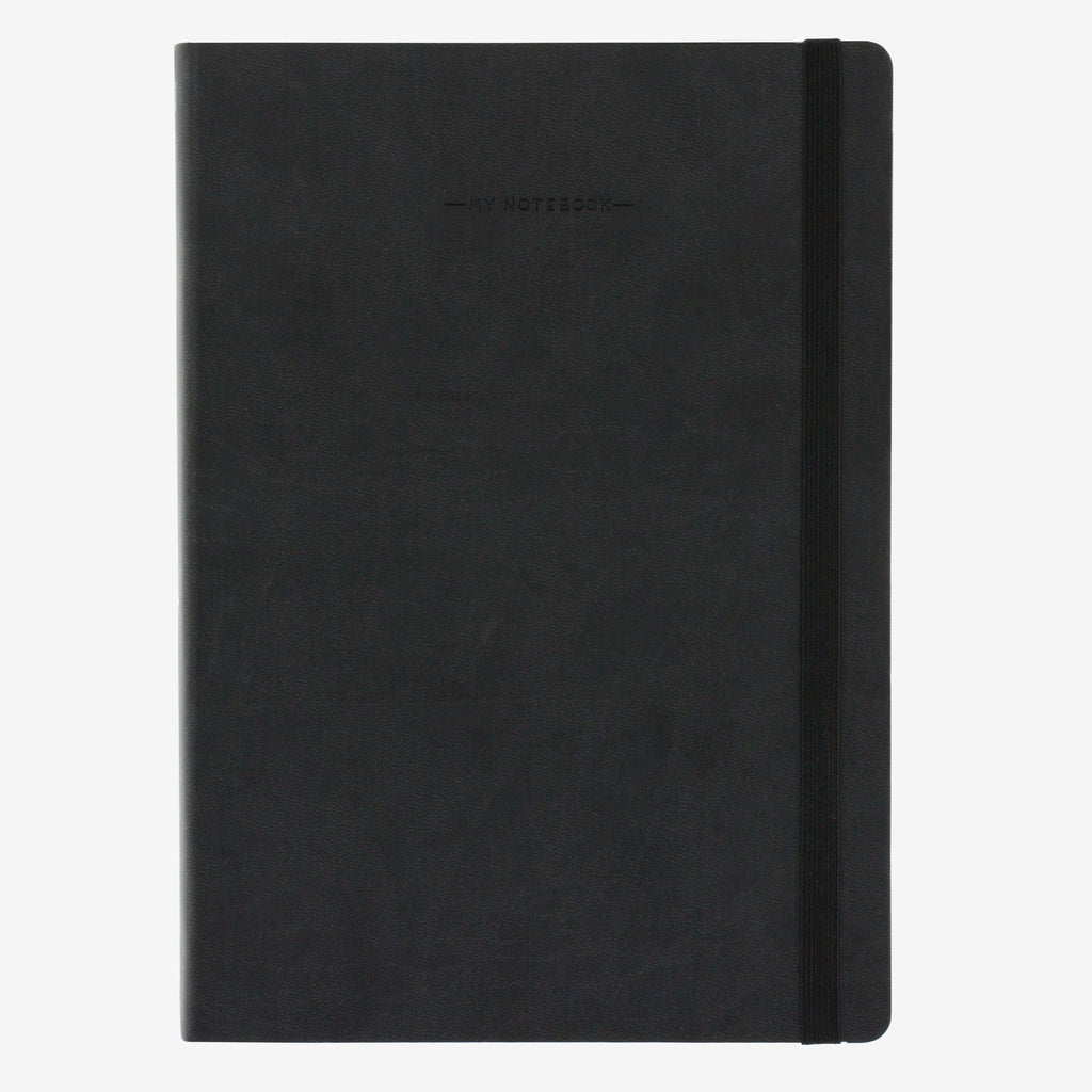 Large Squared Black Notebook