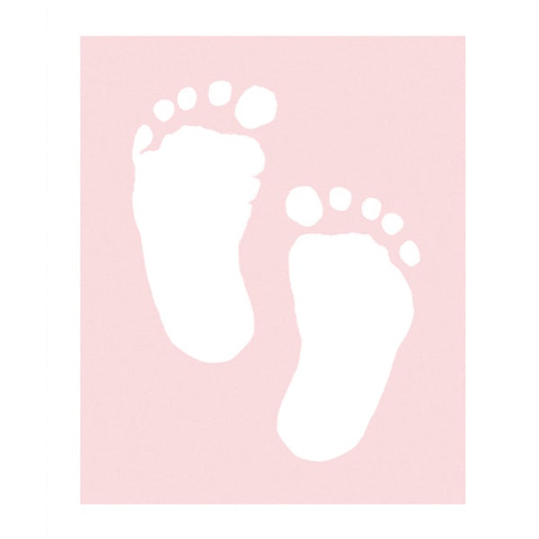 New Baby Pink Feet Card