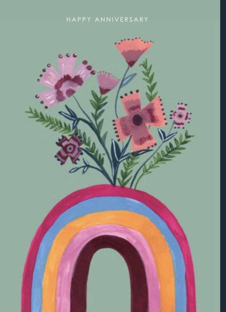 Rainbow Anniversary Card