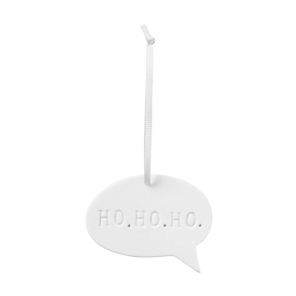 Ho Ho Ho Porcelain Hanging Decoration