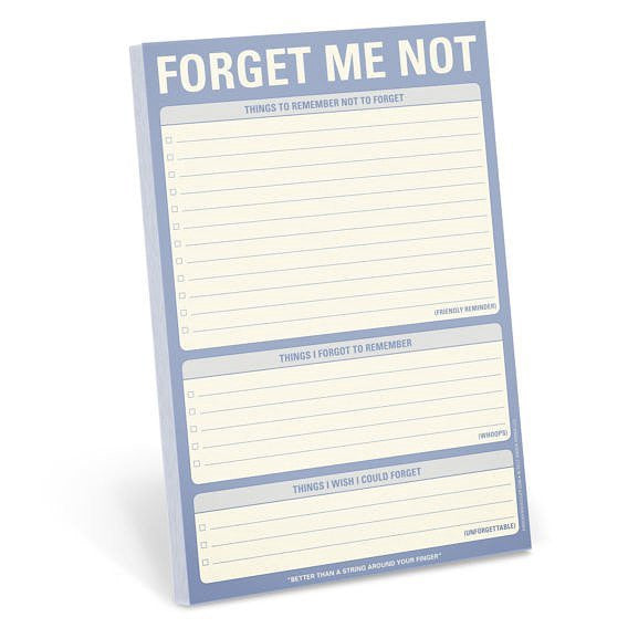 Forget Me Not Pad - Paper Tiger