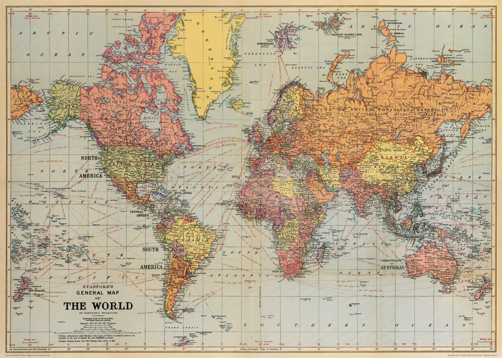 World Map Sheet Wrap