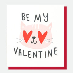 Be My Valentine Cat Card