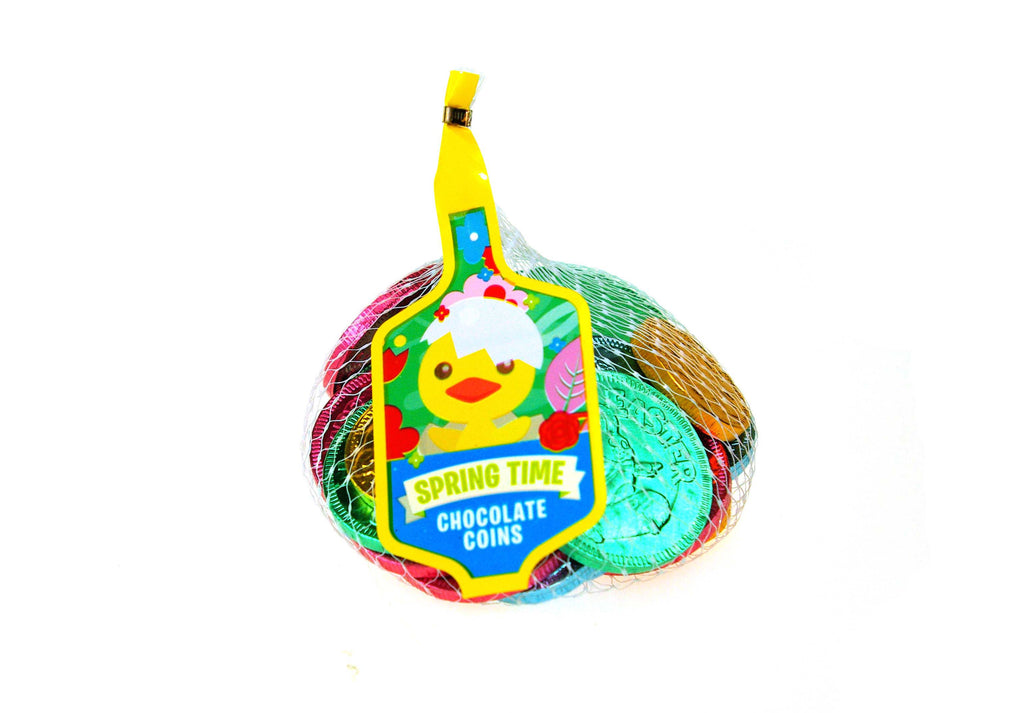 Net of Milk Chocolate Easter Colourful Coins 100g