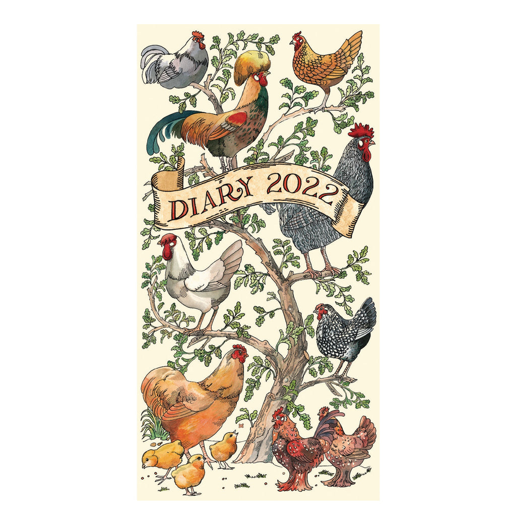 2022 Emma Bridgewater Farmyard Birds Slim Diary