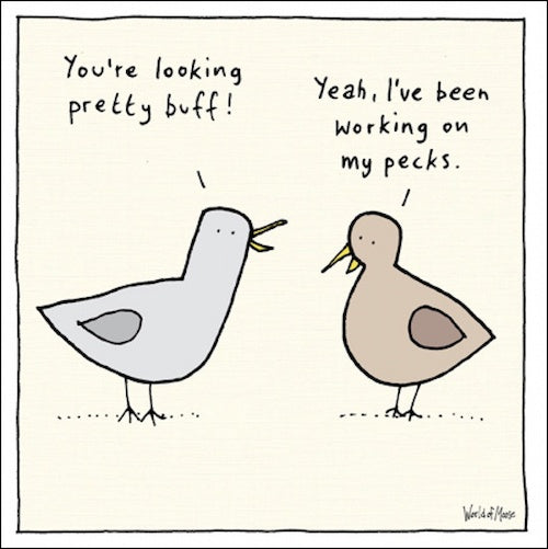 Looking Buff Duck Card