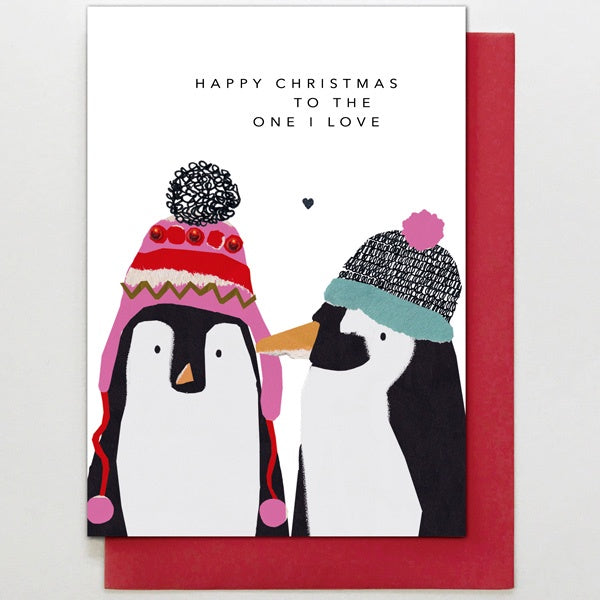 One I Love Penguins Card