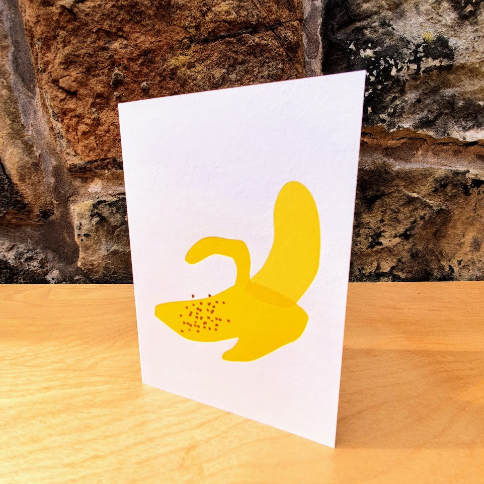 Peeled Banana Print Card