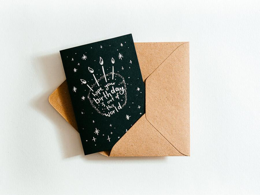 Hope Your Birthday is Out of This World Hot Foil Card