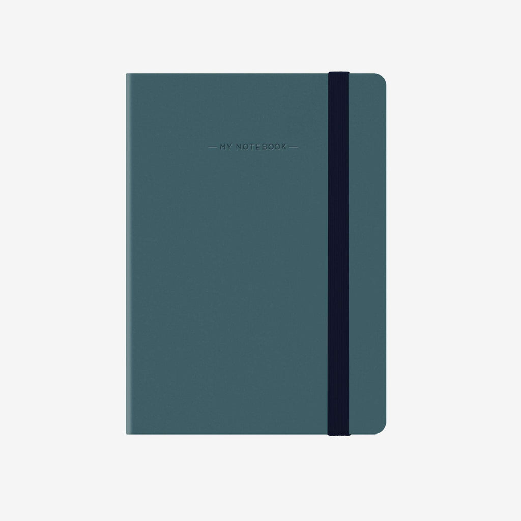 Small Plain Petrol Blue Notebook