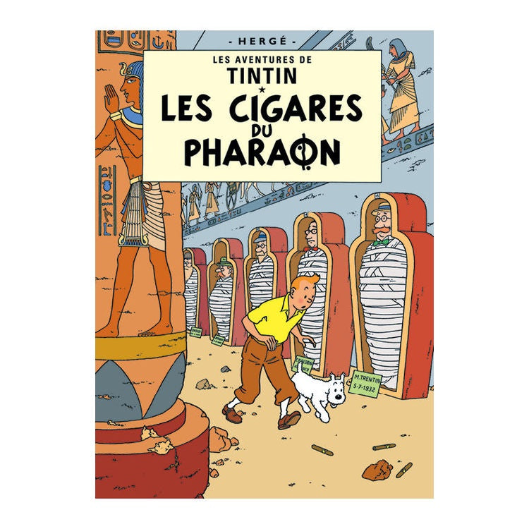 Les Cigares du Pharaon Tintin Postcard