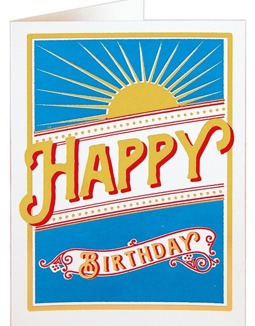 Happy Birthday Starburst Card