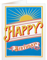 Happy Birthday Starburst Card