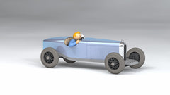 Tintin 1/24th Scale The Blue Amilcar From The Land of The Soviets