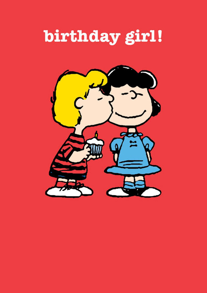 Peanuts Birthday Girl Card