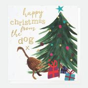 Happy Christmas From The Dog Christmas Card
