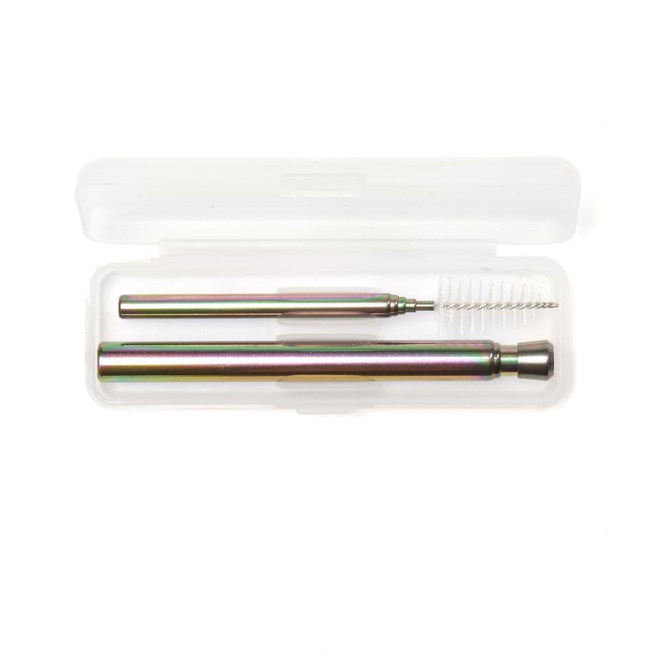 Iridescent Straw Travel Set
