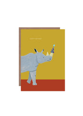 Happy Birthday Rhino Card