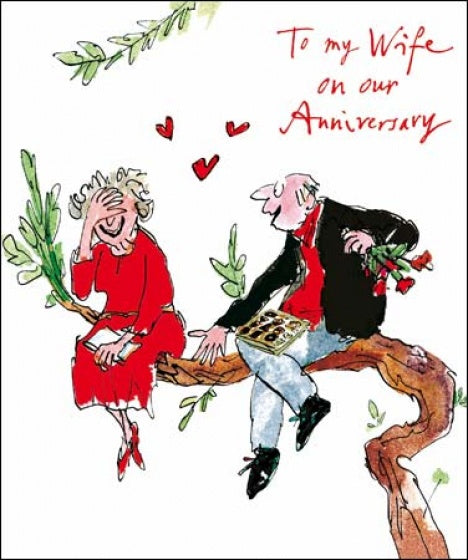 Quentin Blake To My Wife Anniversary Card