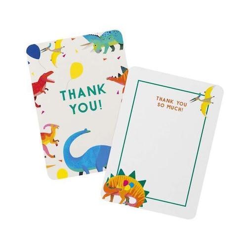 Pack of 8 Dinosaur Thank You Cards