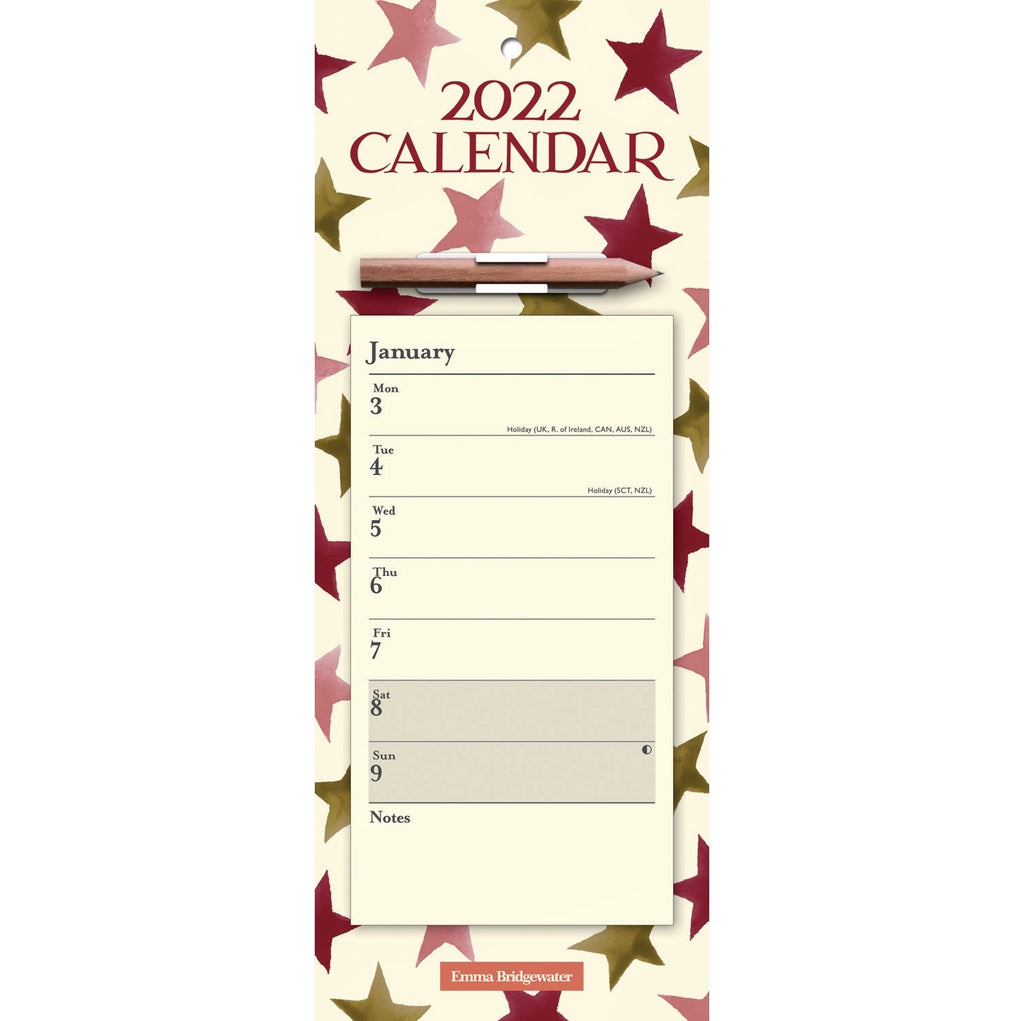 2022 Emma Bridgewater Stars Magnetic Calendar