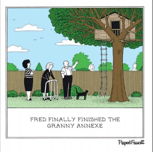 Granny Annexe Rupert Fawcett Card