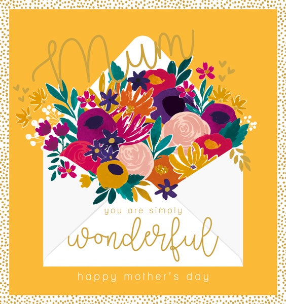 Simply Wonderful Mothers Day Card