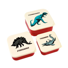 Prehistoric Land Dinosaur Set of 3 Snack Boxes