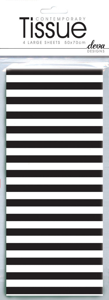 Black Stripe Tissue Paper