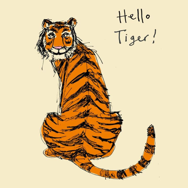 Hello Tiger! Card
