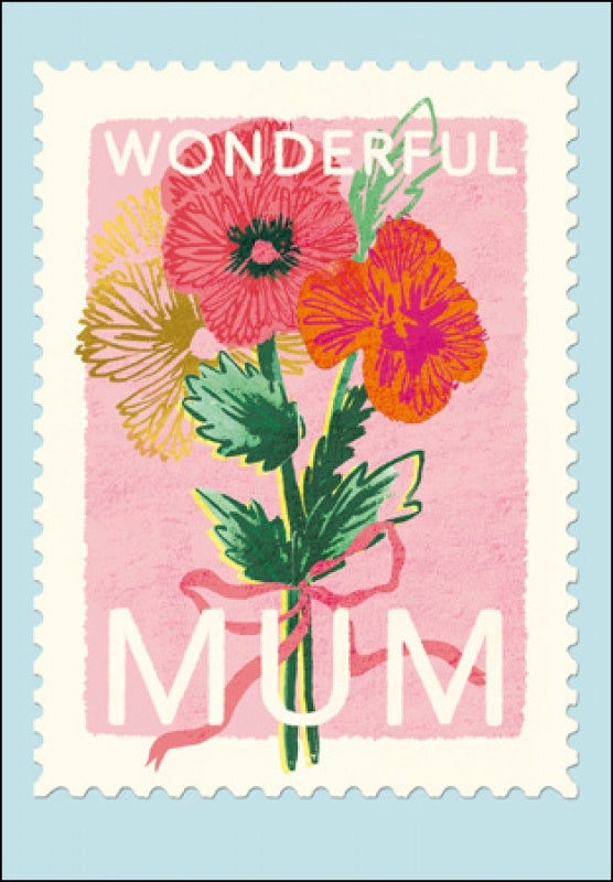 Wonderful Mum Poppies Mother's Day Card