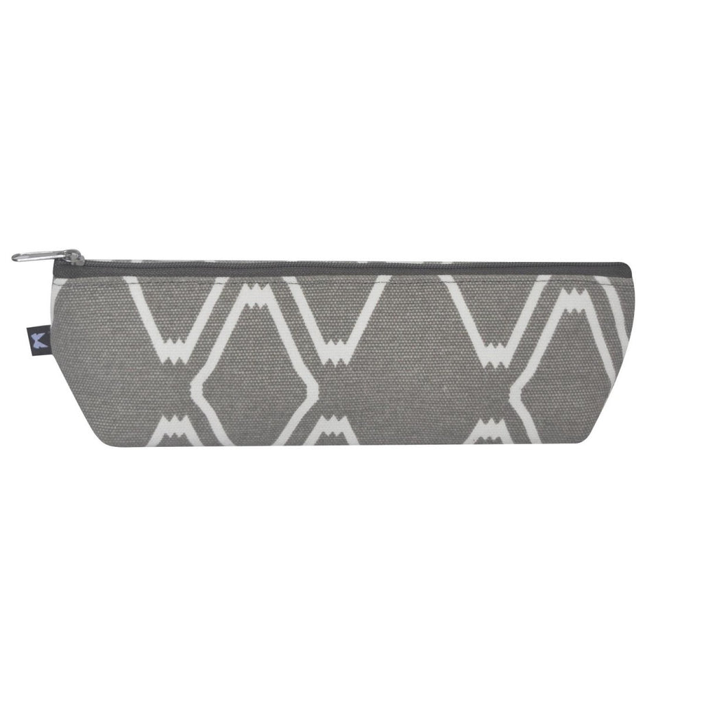 Grey Canvas Pencil Case