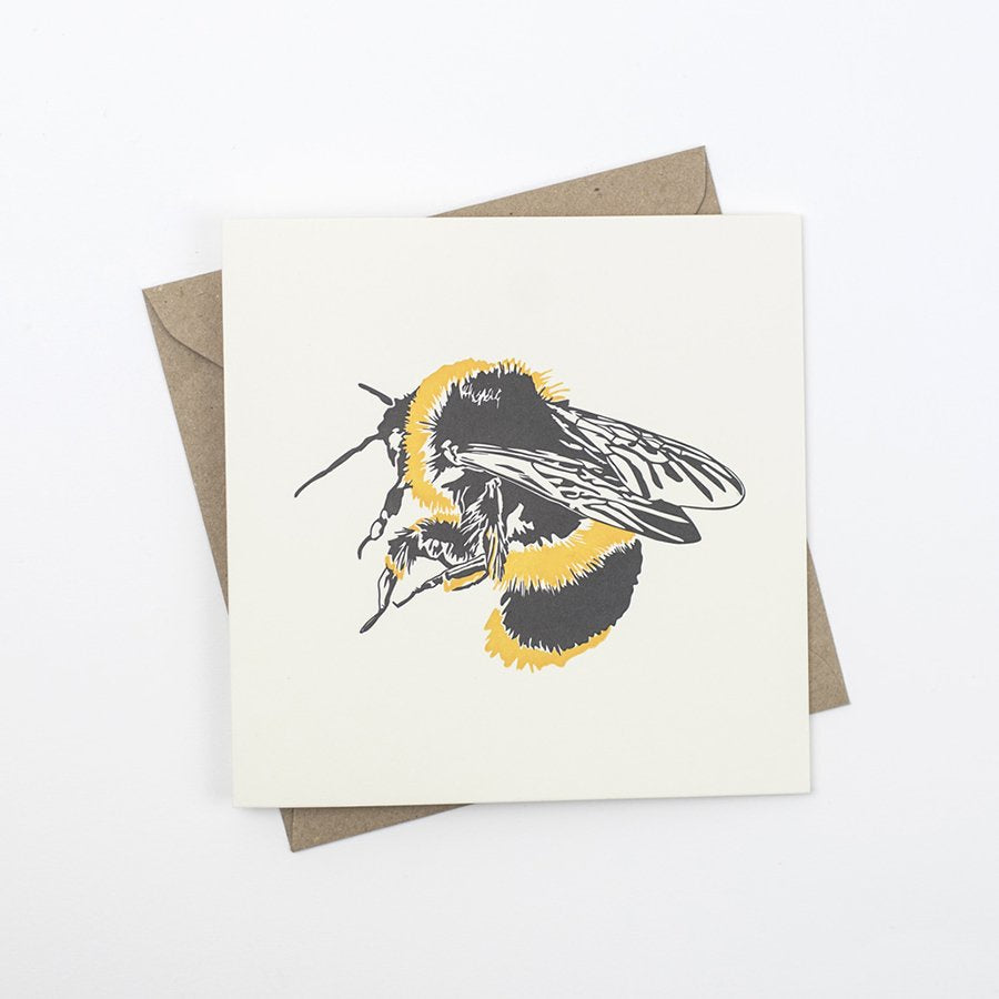 Bumble Bee Letterpress Card
