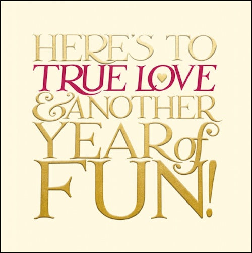 Here's To True Love Emma Bridgewater Card