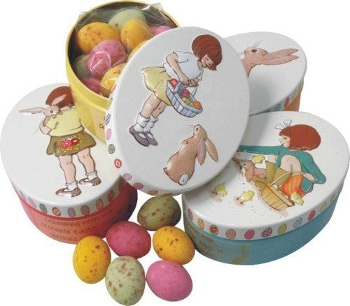 Belle & Boo Oval Tin with Speckled Eggs