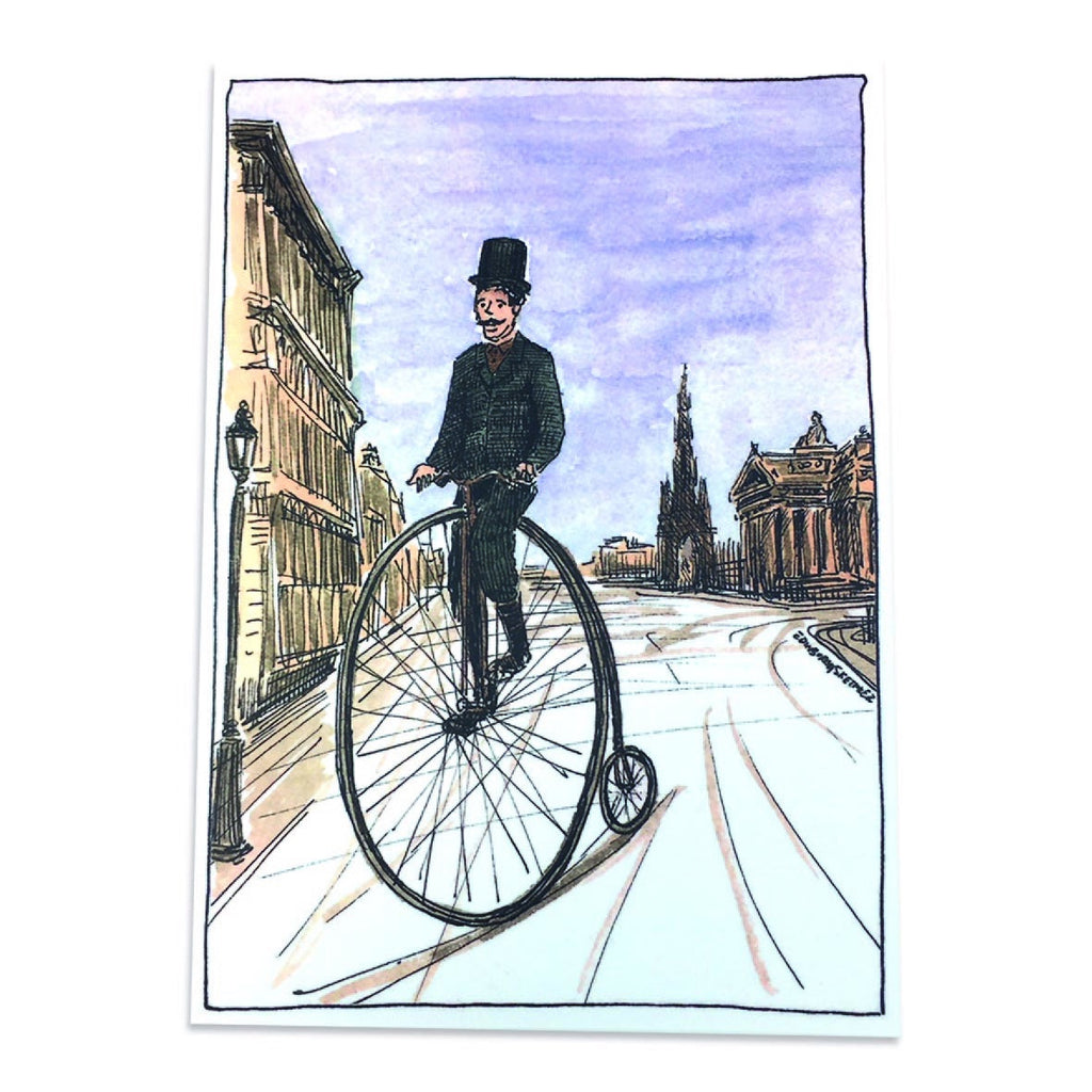 Victorian Cycles Princes Street Postcard