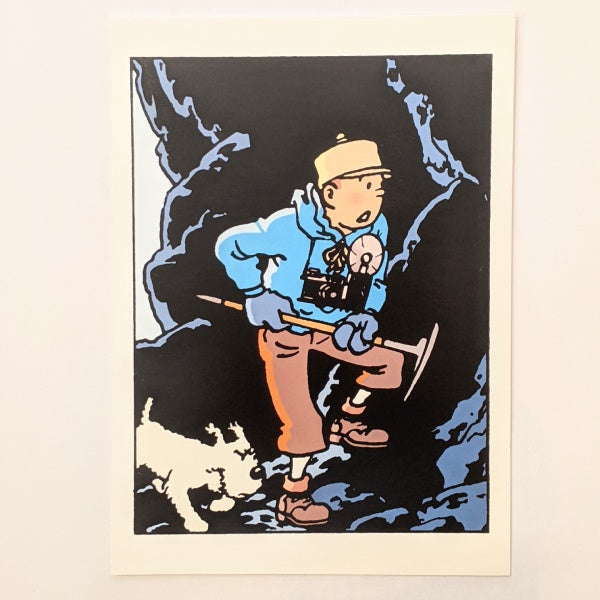 In The Cave Tintin Card