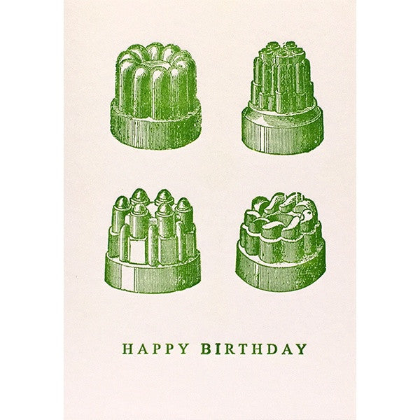 Happy Birthday Jelly Moulds Card