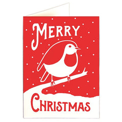 Merry Christmas Red Robin Pack of 5 Cards